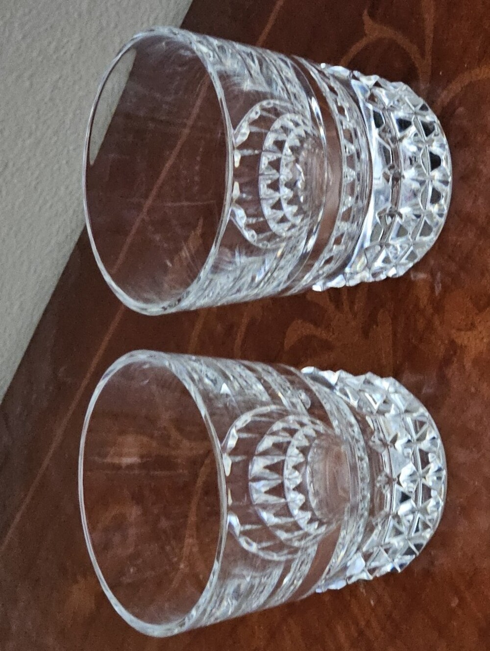 2 BACCARAT CRYSTAL MODERN LOUXOR THOMAS BASTIDE DOF WHISKEY CLOVER GLASS TUMBLER
